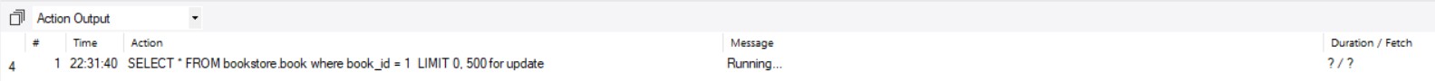 查詢後訊息顯示為Running